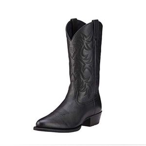 Ariat heritage 10EE black cowboy boots almost new